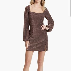 Brown Sparkle Mini Dress - Small
